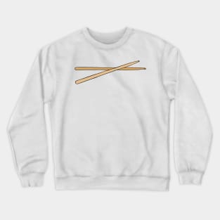 Drum Sticks Concert Illustration Crewneck Sweatshirt